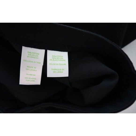 Lilly Pulitzer 27269 Women’s Sz 8 Black Alessia Stretch Dinner Pants - Picture 7 of 9